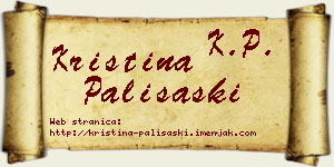 Kristina Pališaški vizit kartica